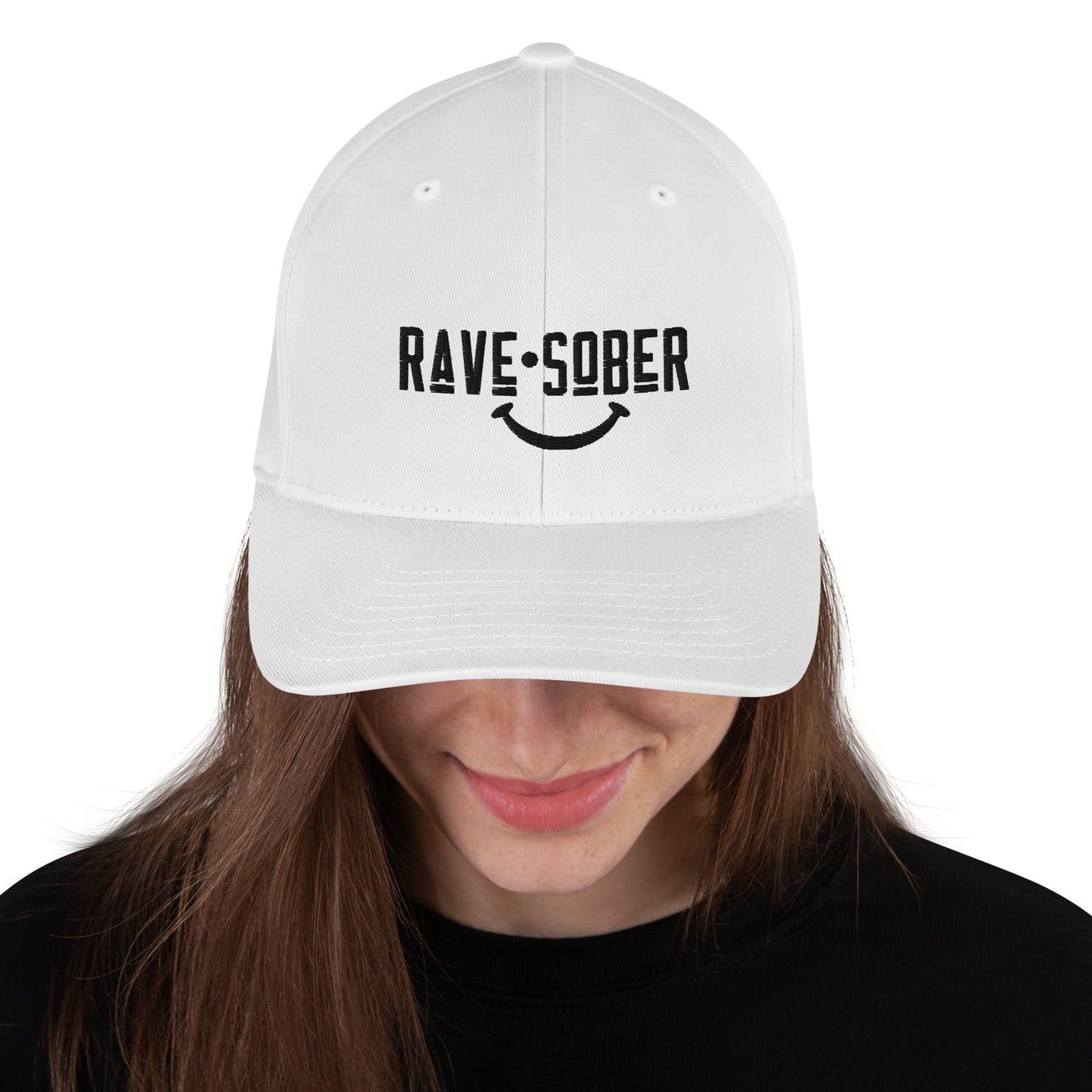 Rave Sober ;) - Fitted Hat