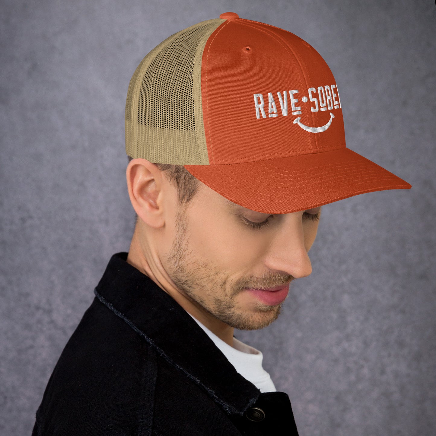 Rave Sober ;) - Trucker Hat