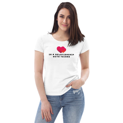 <3 With Techno - Women's Fitted T-Shirt
