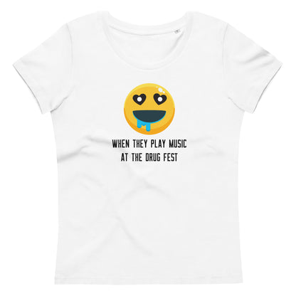 <3 Music @ the Drug Fest - Women's Fitted T-Shirt